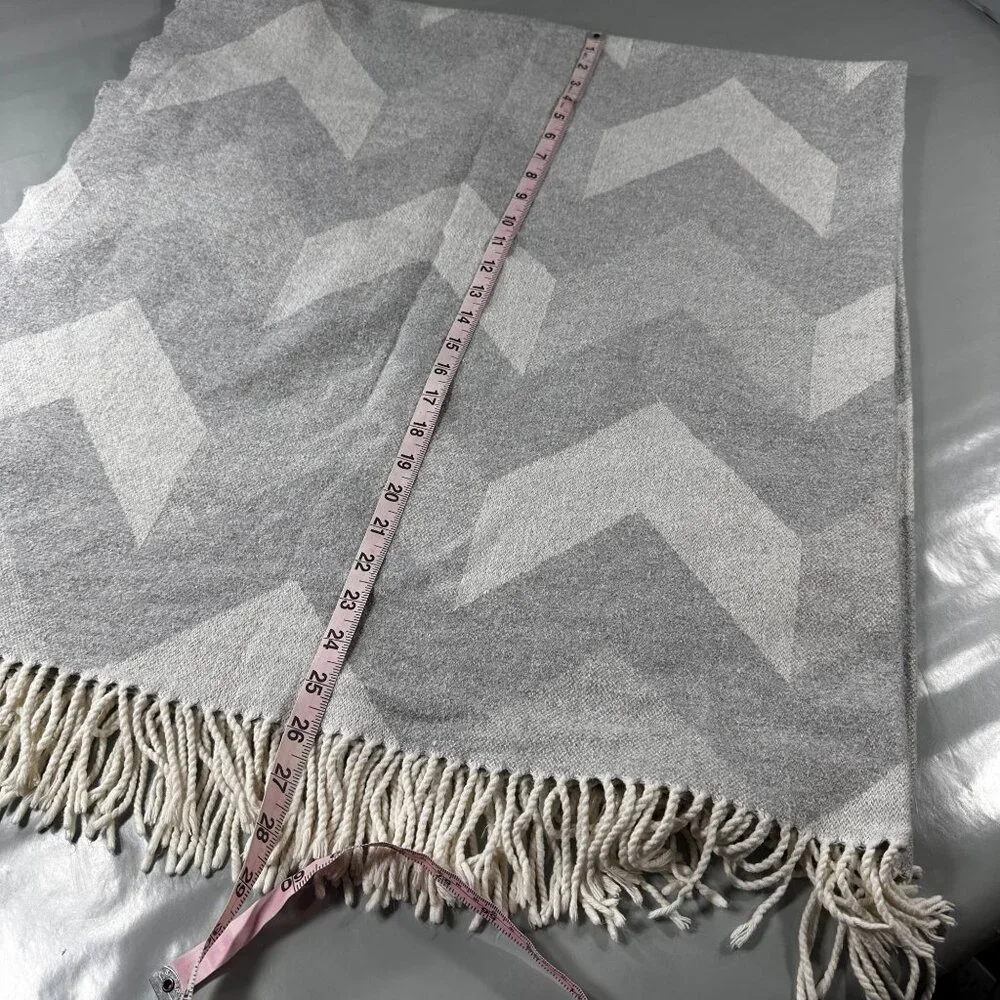 Nido Notte Italia Throw Blanket Shawl Italy Tassel Wrap Oversized Fringed Soft - Picture 10 of 12